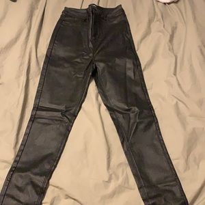 Fashionnova leather skinny pants
